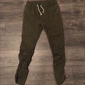 H&M Olive Zipper Pants